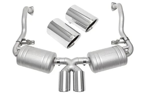 Kies-Motorsports Soul Performance Porsche 987.1 Cayman / Boxster Performance Exhaust System - Chrome Dual Wall Chrome Dual Wall / Polished Chrome