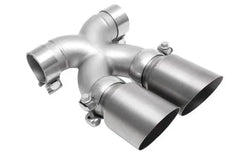 Kies-Motorsports Soul Performance Porsche 987.2 / 981 Cayman / Boxster Bolt-On X-Pipe With Tips - Slash Cut Single Wall Slash Cut Single Wall / Titanium