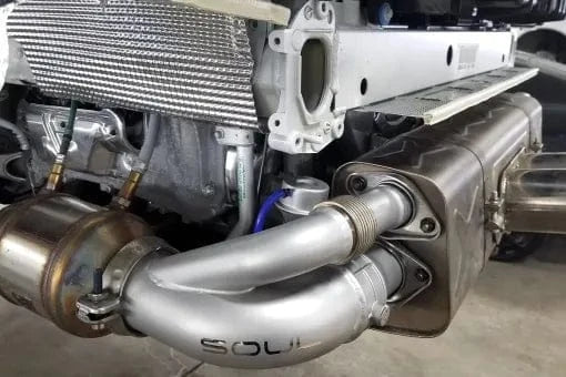 Kies-Motorsports Soul Performance Porsche 991.1 / 991.2 GT3 Side Muffler Bypass Pipes (Valved)