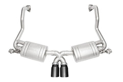 Kies-Motorsports Soul Performance SOUL 09-12 Porsche 987.2 Cayman / Boxster Valved Exhaust - Slash Cut Satin Black Tips