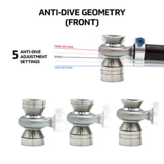 Kies-Motorsports SPL Parts SPL Parts Porsche 996/997/986/987 Adjustable Caster/Trailing Arms