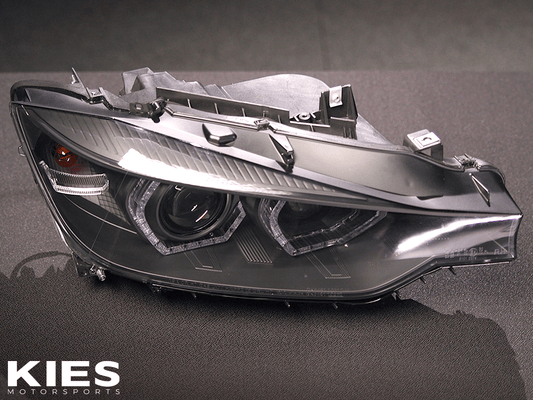 Kies-Motorsports SPYDER Spyder 12-14 BMW F30 3 Series 4DR Projector Headlights - Black PRO-YD-BMWF3012-AFSHID-BK