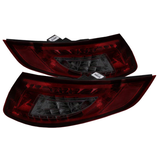Kies-Motorsports SPYDER Spyder Porsche 997 05-08 LED Tail Lights Red Smoke ALT-YD-P99705-LED-RS