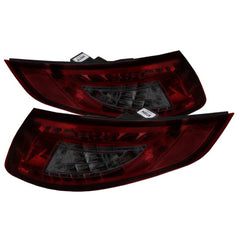 Kies-Motorsports SPYDER Spyder Porsche 997 05-08 LED Tail Lights Red Smoke ALT-YD-P99705-LED-RS