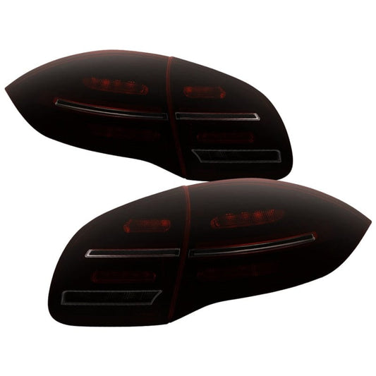Kies-Motorsports SPYDER Spyder Porsche Cayenne 958 11-14 LED Tail Lights - Sequential Signal - Red Smoke