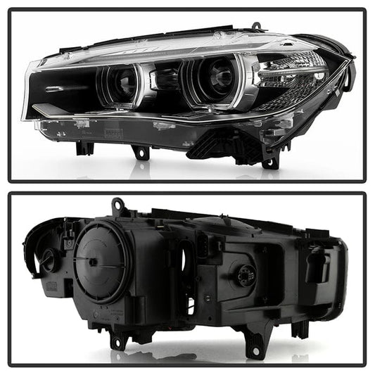 Kies-Motorsports SPYDER xTune BMW X5 14-18 Xenon HID/AFS Projector Headlights - OE Left PRO-JH-BX514-AFS-OE-L