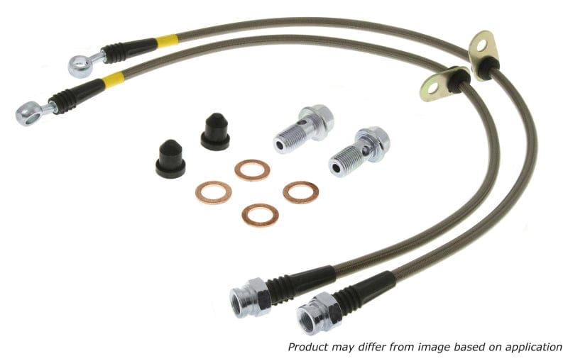 Kies-Motorsports Stoptech StopTech 00-06 BMW X5 Stainless Steel Front Brake Line Kit