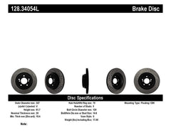 Kies-Motorsports Stoptech StopTech 01-07 BMW M3 (E46) / 00-04 M5 (E39) Drilled Left Rear Rotor