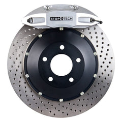 Kies-Motorsports Stoptech StopTech 06-09 BMW M5/M6 Rear Big Brake Kit Silver ST-41 Calipers Drilled 380x32mm Rotors