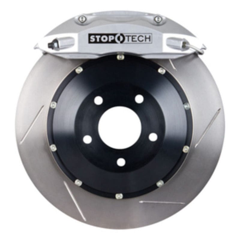 Kies-Motorsports Stoptech StopTech 06-09 BMW M5/M6 Rear Big Brake Kit w/ Silver ST-41 Calipers Slotted 380x32mm Rotors