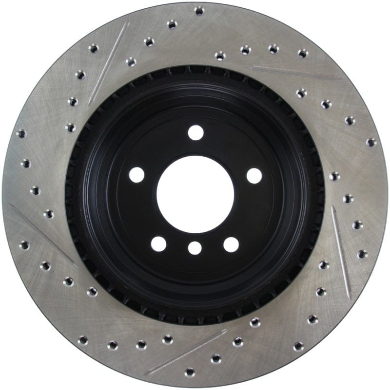 Kies-Motorsports Stoptech StopTech 06 BMW 330 / 07-09 BMW 335 Slotted & Drilled Left Rear Rotor