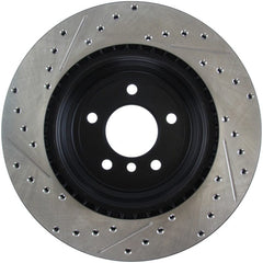 Kies-Motorsports Stoptech StopTech 06 BMW 330 / 07-09 BMW 335 Slotted & Drilled Left Rear Rotor