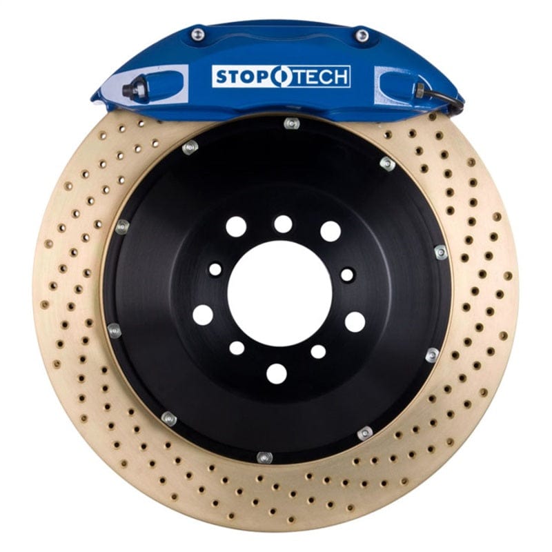 Kies-Motorsports Stoptech StopTech 07-10 BMW 335 Series BBK Rear Blue ST-40 Calipers Zinc Drilled 345x28 Rotors