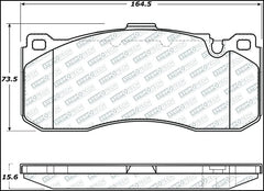 Kies-Motorsports Stoptech StopTech 08-13 BMW 1-Series Street Select Front Brake Pads