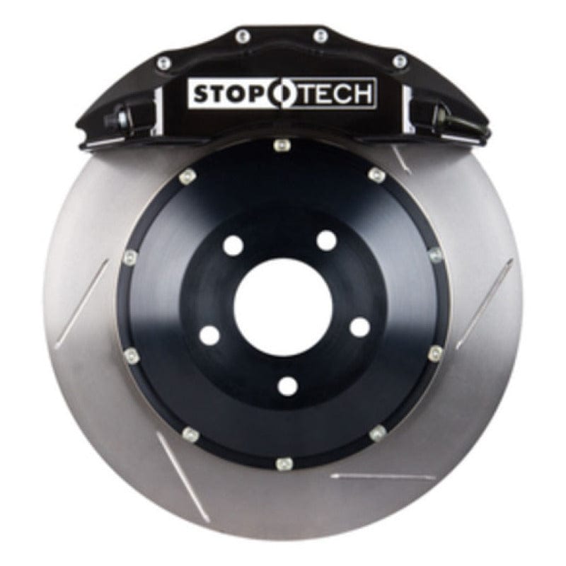 Kies-Motorsports Stoptech StopTech 08-13 BMW M3/11-12 1M Coupe Front BBK w/ Black ST-60 Calipers Slotted 380x35mm Rotor
