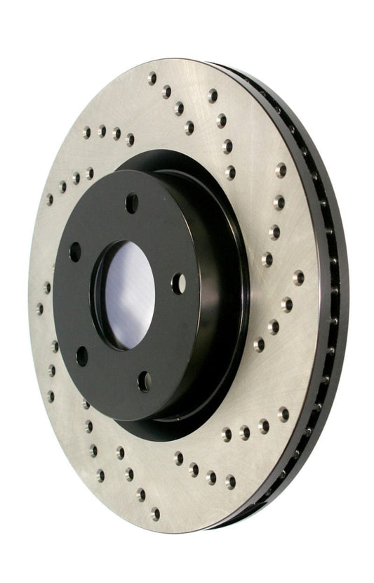 Kies-Motorsports Stoptech StopTech 11-17 BMW X3 Drilled Sport Right Rear Cryo Rotor