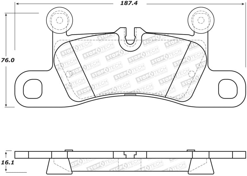 Kies-Motorsports Stoptech StopTech 11-17 Volkswagen Touareg Street Performance Rear Brake Pads
