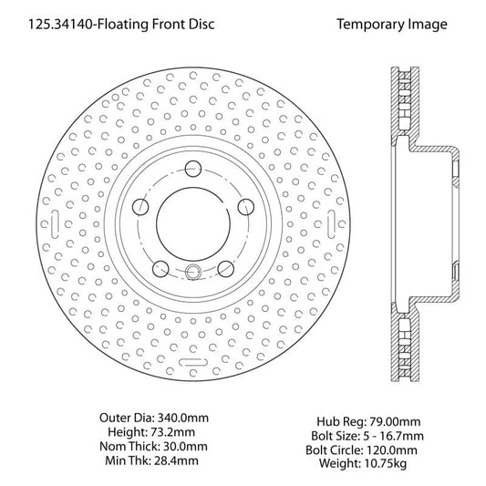 Kies-Motorsports Stoptech Stoptech 12-16 BMW 328i Cryostop Premium Front Brake Rotor