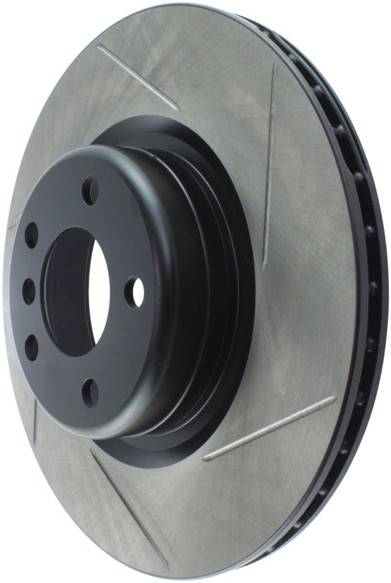 Kies-Motorsports Stoptech StopTech 16-18 BMW 320i Sport Slotted Left Rear Rotor