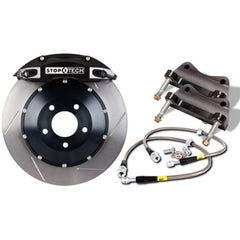 Kies-Motorsports Stoptech StopTech 91-94 Porsche 911 C2S/C4S/ BBK Rear ST-40 Black Calipers 332x32 Slotted Rotor