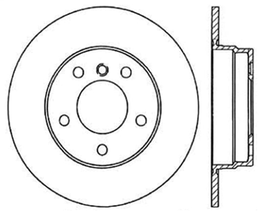 Kies-Motorsports Stoptech Stoptech 92-99 BMW 318i Cryo Sport Slot Rear Right Brake Rotor