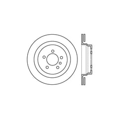 Kies-Motorsports Stoptech Stoptech 95-99 BMW M3 / 98-02 Z3 Left Rear Premium High Carbon CRYO STOP Rotor