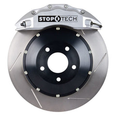 Kies-Motorsports Stoptech StopTech BBK 01-07 BMW M3 (E46) Front 6 Piston 355x32 Silver Calipers Slotted Two Piece Rotors