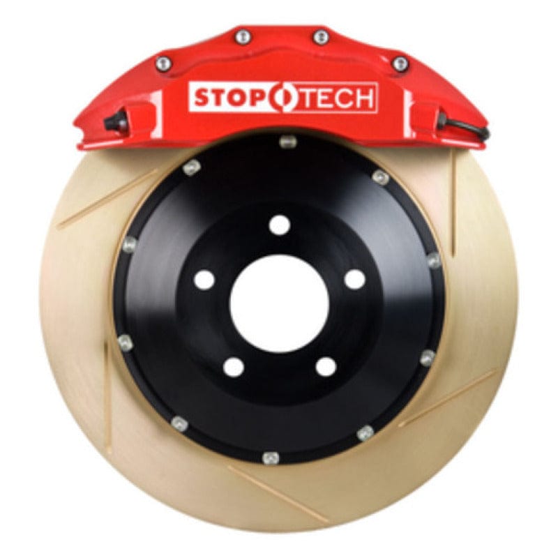Kies-Motorsports Stoptech StopTech BBK 07-09 BMW 335i/335d Front 355x32 Zinc Slotted 2pc Rotors ST-60 Red Calipers