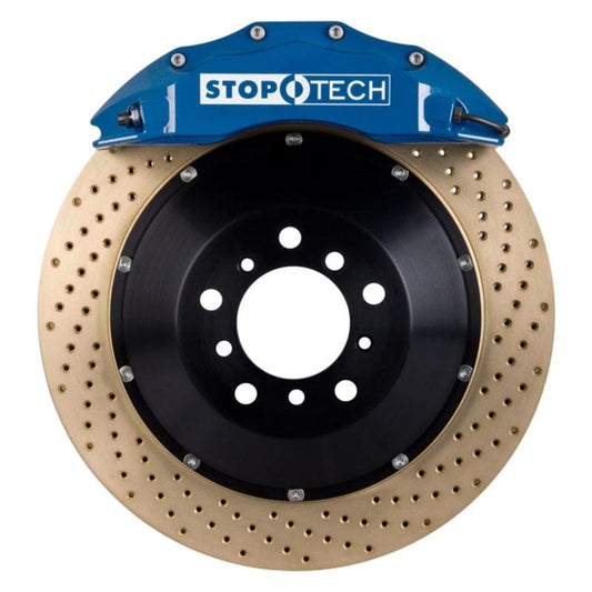 Kies-Motorsports Stoptech StopTech BBK 14-15 BMW M3 / M4 Front Blue ST-60 Calipers 380x32 Zinc Drilled Rotors