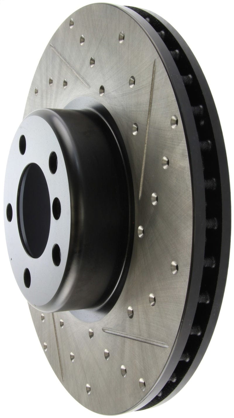 Kies-Motorsports Stoptech StopTech BMW 12-15 335i / 2014 428i / 2015 235i/228i Front Left Slotted & Drilled Sport Brake Rotor