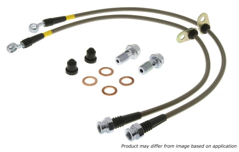 Kies-Motorsports Stoptech StopTech Evo 8 & 9 Stainless Steel Front Brake lines