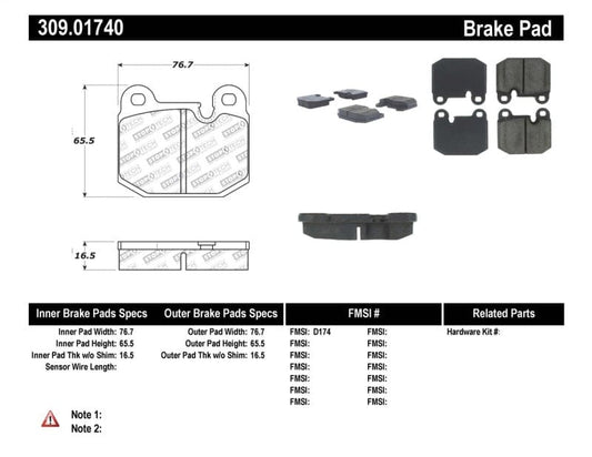 Kies-Motorsports Stoptech StopTech Performance Brake Pads