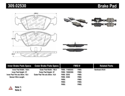 Kies-Motorsports Stoptech StopTech Performance Brake Pads