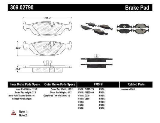 Kies-Motorsports Stoptech StopTech Performance Brake Pads