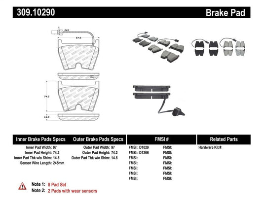 Kies-Motorsports Stoptech StopTech Performance Brake Pads