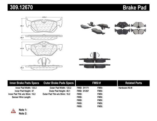 Kies-Motorsports Stoptech StopTech Performance Brake Pads
