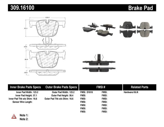 Kies-Motorsports Stoptech StopTech Performance Brake Pads