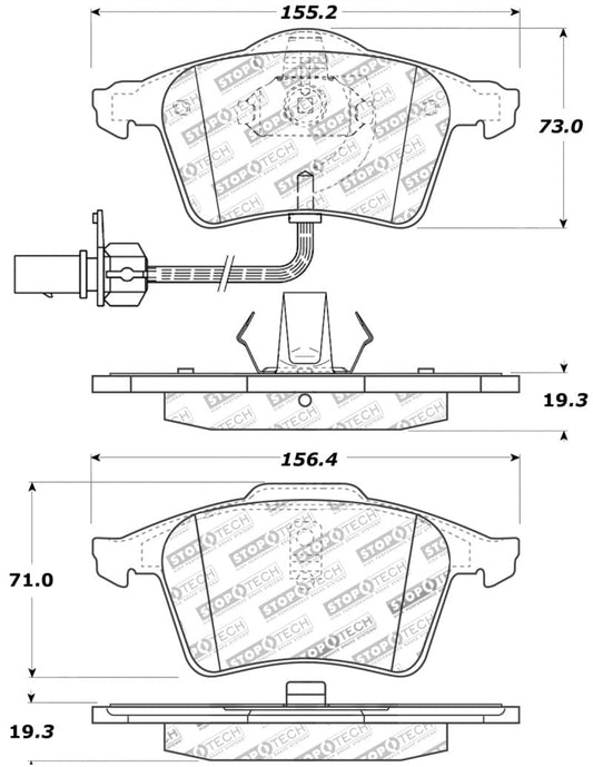 Kies-Motorsports Stoptech StopTech Performance Brake Pads