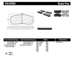Kies-Motorsports Stoptech StopTech Performance Brake Pads