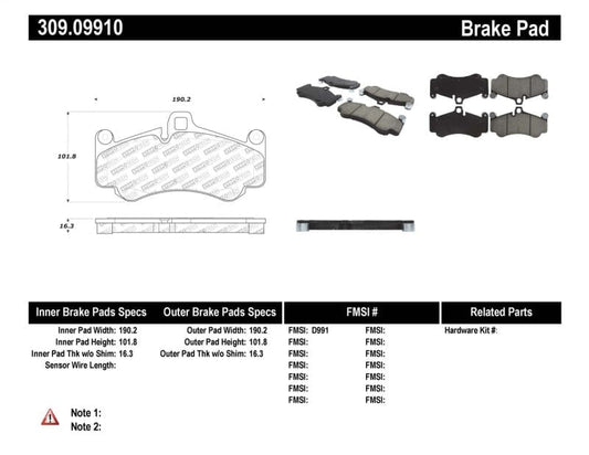 Kies-Motorsports Stoptech StopTech Performance Brake Pads