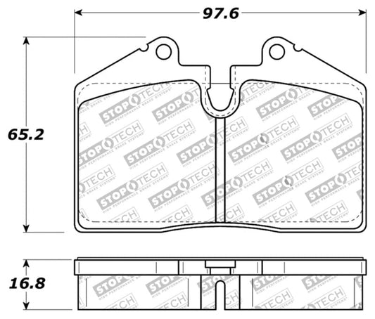 Kies-Motorsports Stoptech StopTech Performance ST-40 4 Piston Front Caliper Brake Pads