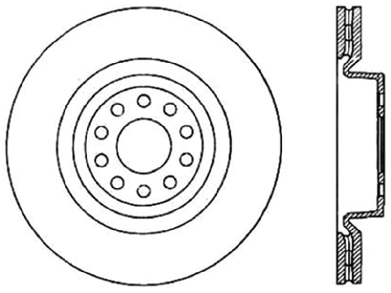Kies-Motorsports Stoptech StopTech Slotted & Drilled Sport Brake Rotor