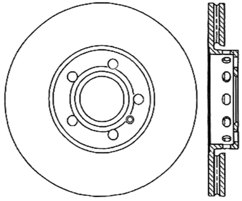 Kies-Motorsports Stoptech StopTech Slotted & Drilled Sport Brake Rotor