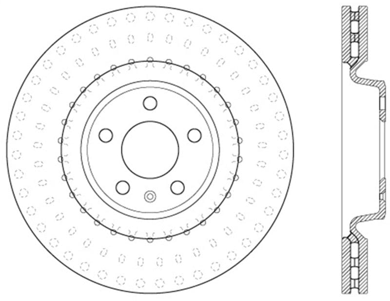 Kies-Motorsports Stoptech StopTech Slotted & Drilled Sport Brake Rotor