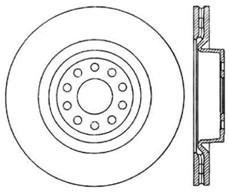 Kies-Motorsports Stoptech StopTech Slotted & Drilled Sport Brake Rotor