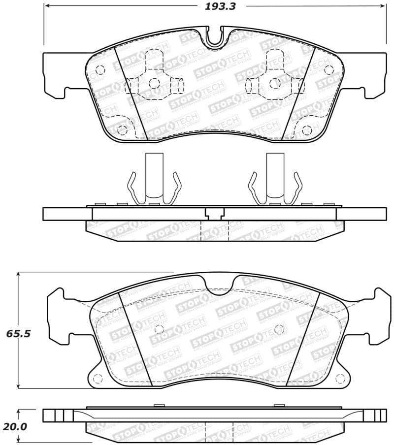 Kies-Motorsports Stoptech StopTech Street Brake Pads - Front