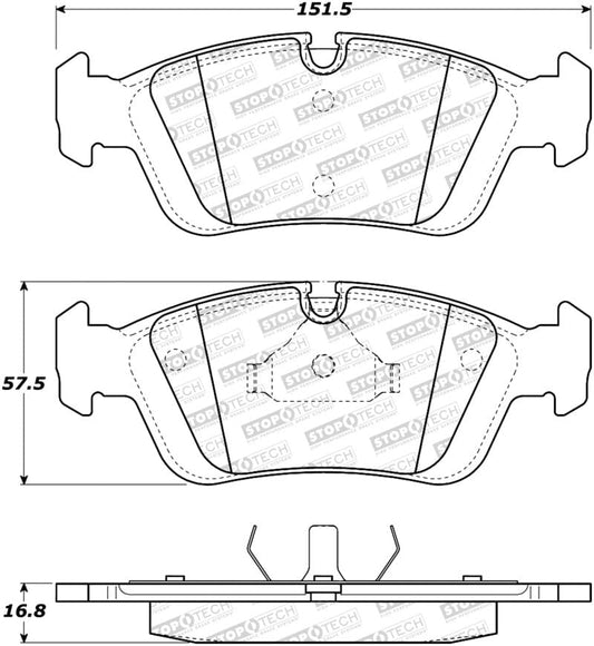 Kies-Motorsports Stoptech StopTech Street Brake Pads - Front