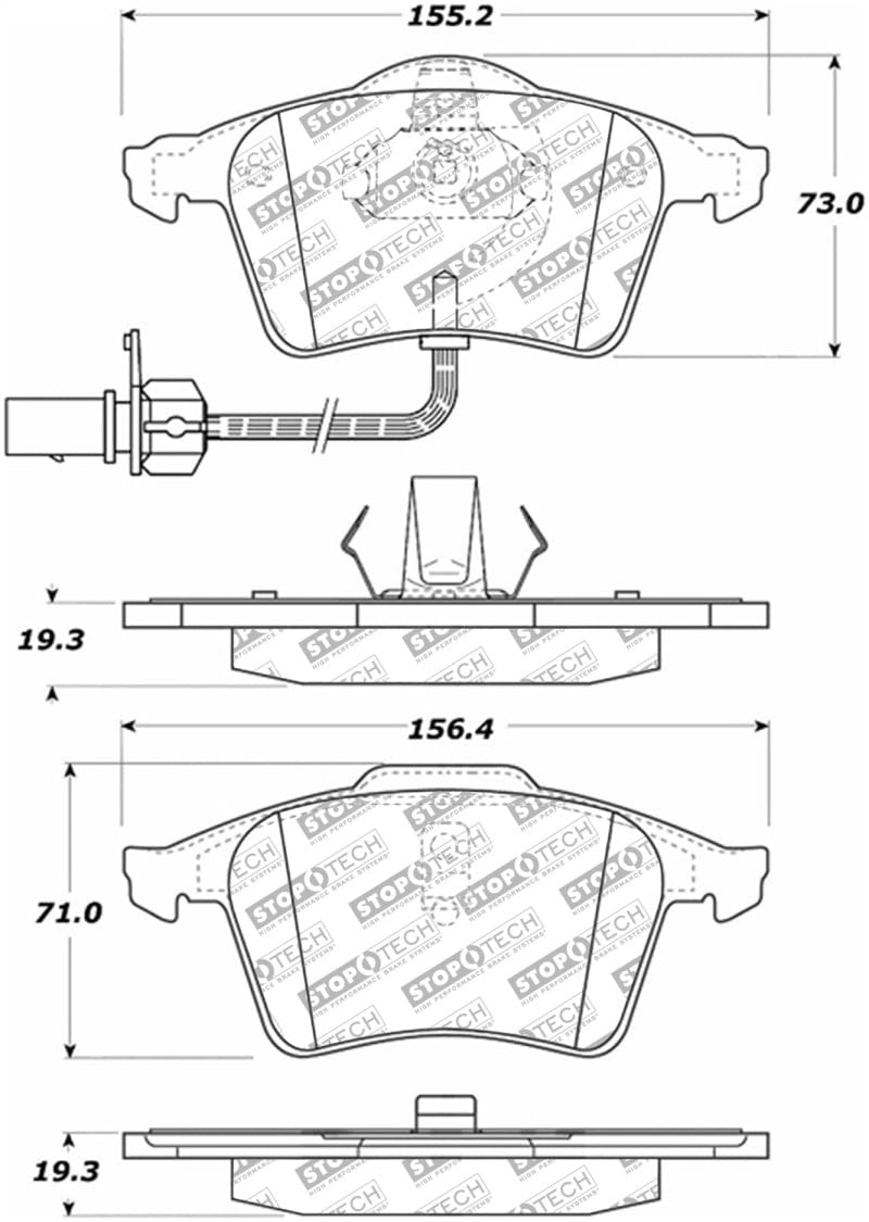 Kies-Motorsports Stoptech StopTech Street Select Brake Pads - Rear