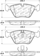 Kies-Motorsports Stoptech StopTech Street Touring 04-09 BMW X3 (E38) / 06-09 Z4 3.0(E86) Front Brake Pads