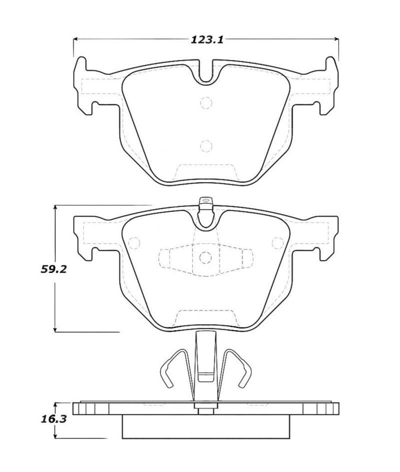 Kies-Motorsports Stoptech StopTech Street Touring 06 BMW 330 Series (Exc E90) Series Rear Brake Pads